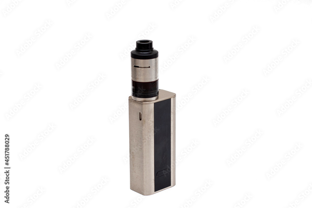 Vape mod or Electronic cigarette isolated on white background Vape mod or Electronic cigarette isolated on white background