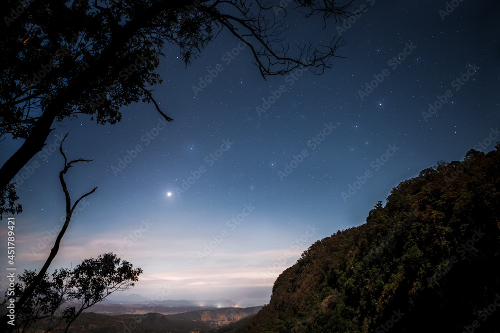 Fototapeta premium Starry Night in the mountains