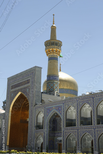 The shrine of Imam Ali bin Musa Al-Rida in Mashhad, Iran photo