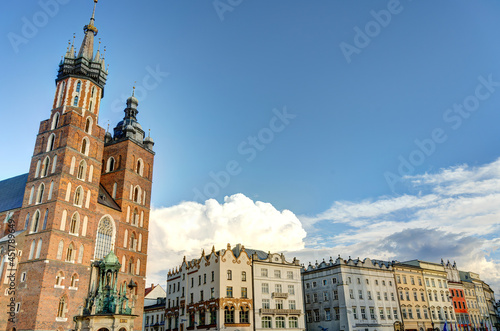 Fototapeta Naklejka Na Ścianę i Meble -  Krakow old town, HDR Image