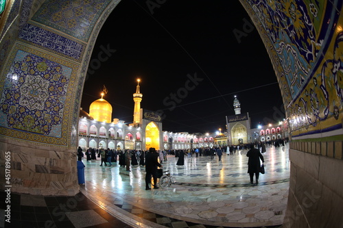 The shrine of Imam Ali bin Musa Al-Rida in Mashhad, Iran photo