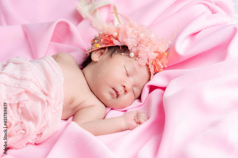 Portrait photography sleeping newborn baby. Portrait photography sleeping newborn baby.