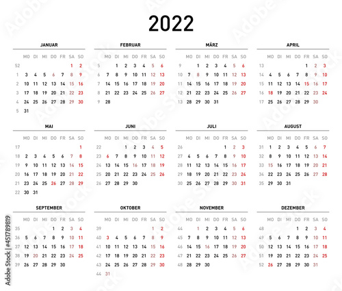 Kalender 2022 photo