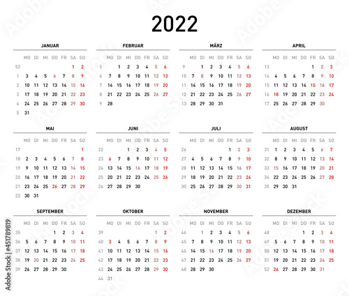 Kalender 2022