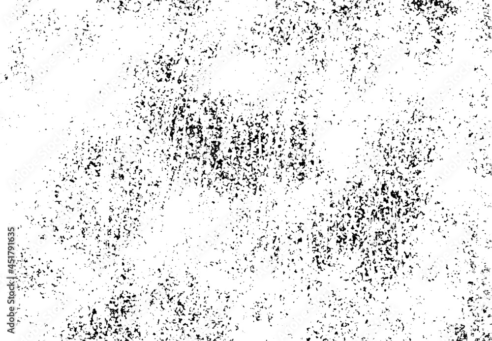 Grunge black and white pattern. Monochrome particles abstract texture. Background of cracks, scuffs, chips, stains, ink spots, lines. Dark design background surface.Grunge Texture Vector
