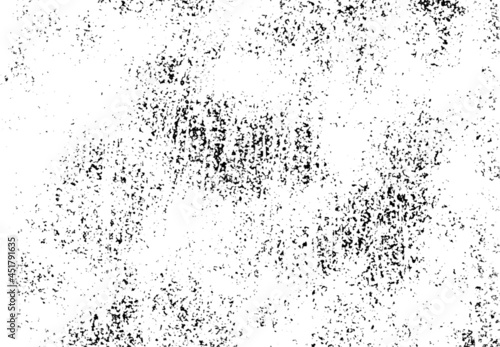 Grunge black and white pattern. Monochrome particles abstract texture. Background of cracks, scuffs, chips, stains, ink spots, lines. Dark design background surface.Grunge Texture Vector 