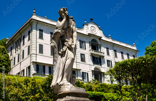 Facade of Villa Carlotta at Tremezzo, on lake Como, Italy