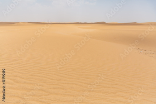 beautiful wind pattern of the desert in ma rib  yemen