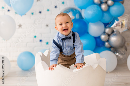 First birthday baby boy party