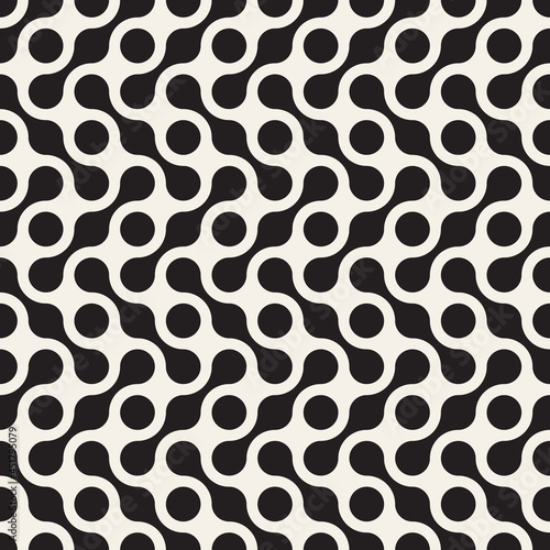 Vector seamless pattern. Modern stylish abstract texture. Repeating geometric tiles