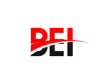 BEI Letter Initial Logo Design Vector Illustration