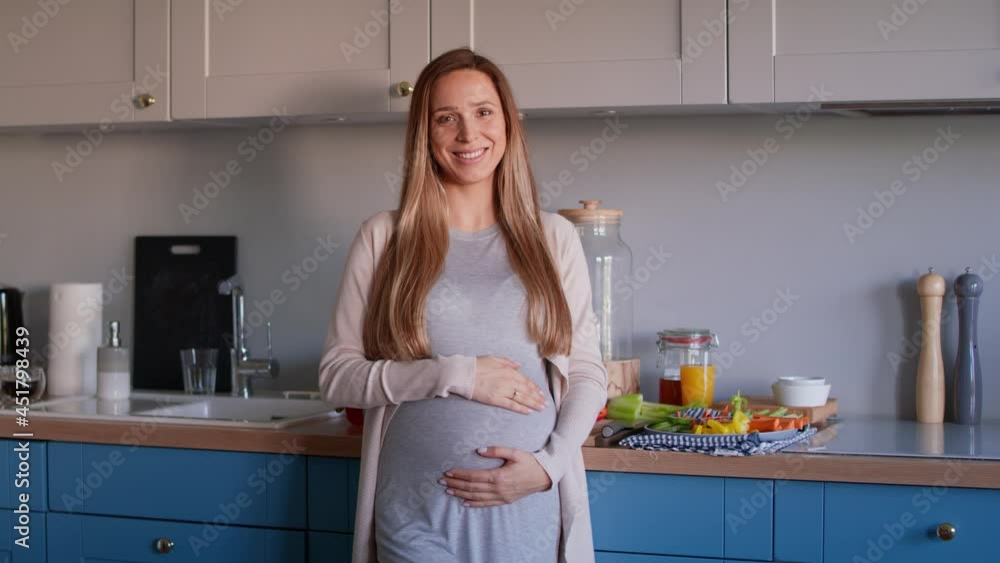 Portrait of beautiful pregnant woman. Shot with RED helium camera in 8K Portrait of beautiful pregnant woman. Shot with RED helium camera in 8K