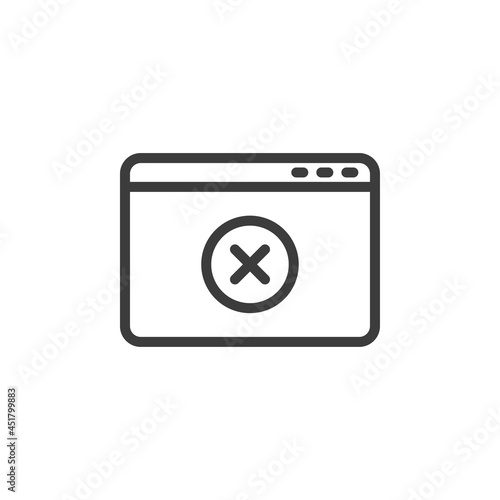 Free Download Webpage with error icon and white background - GFXLoad
