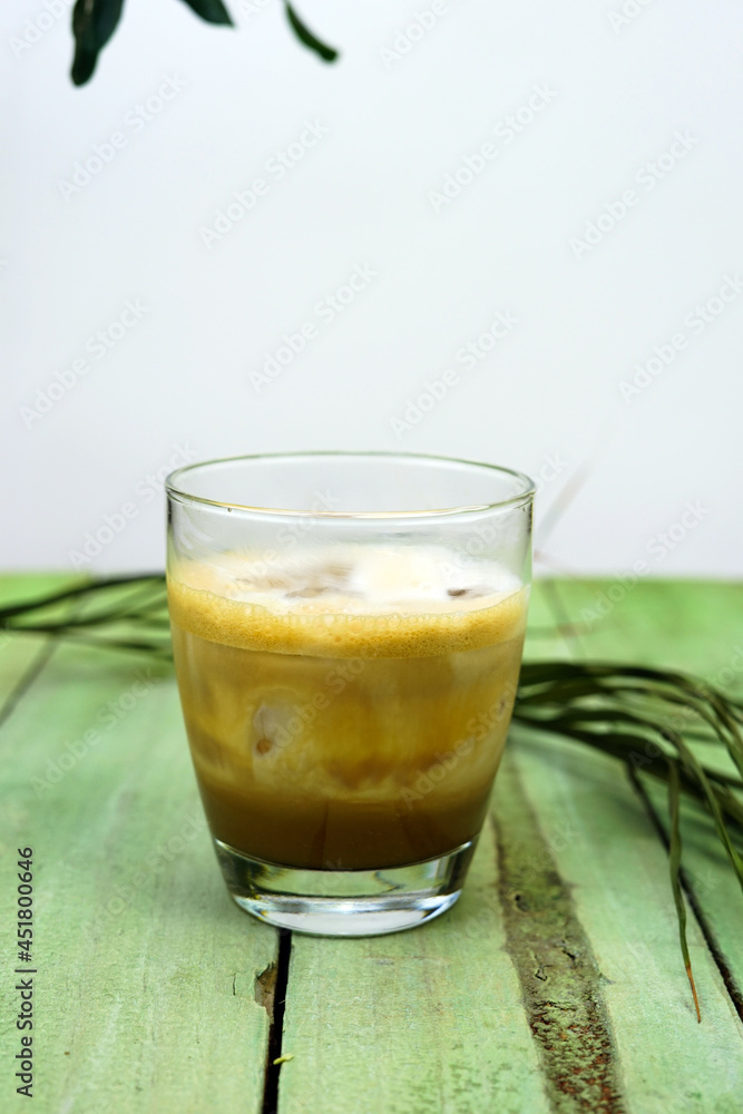 Iced coffee latte with brown sugar Iced coffee latte with brown sugar