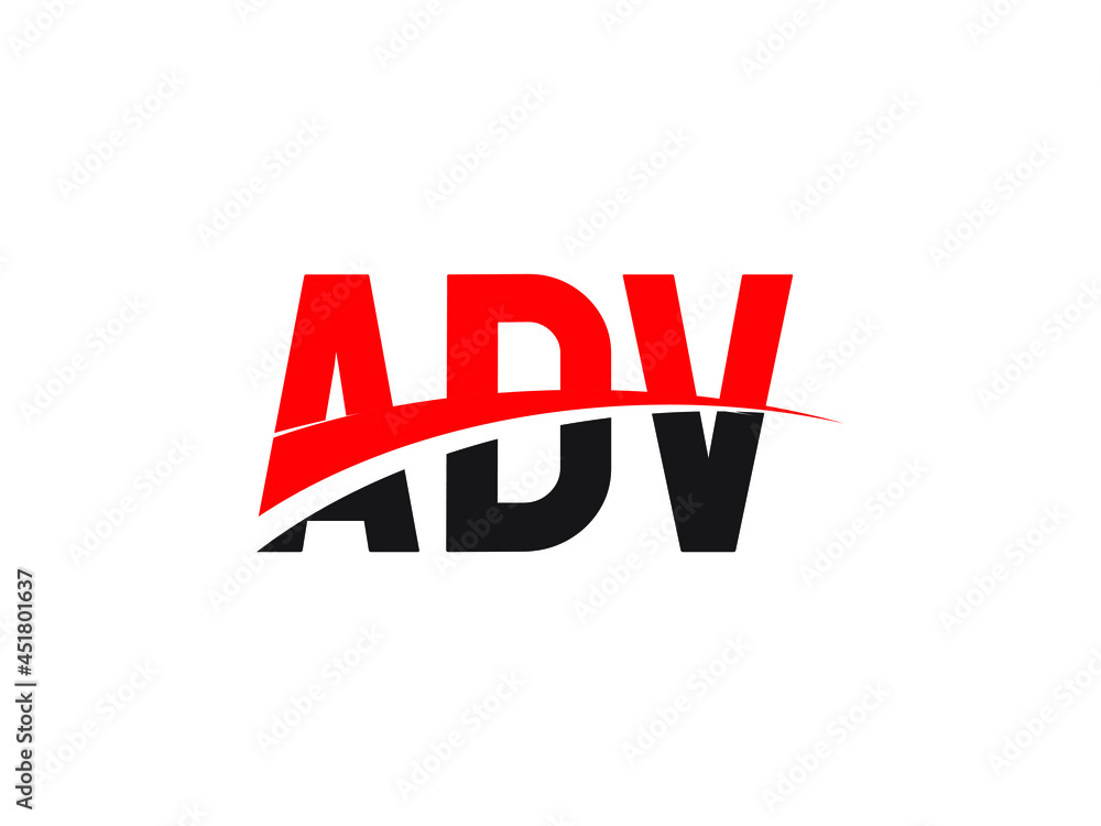 ADV Letter Initial Logo Design Vector Illustration