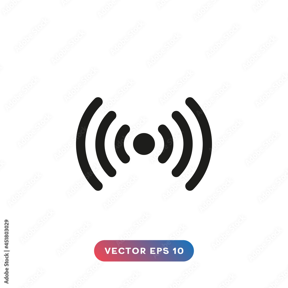 Signal icon on white background Signal icon on white background