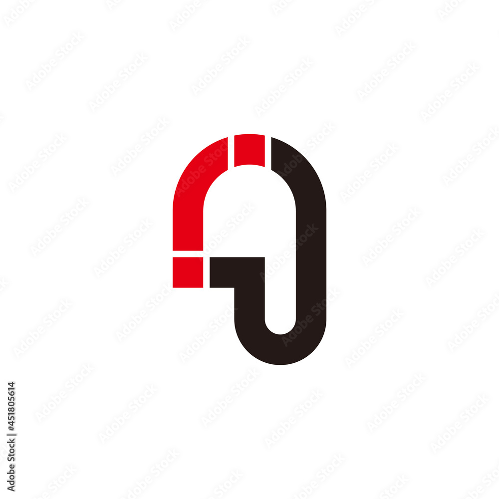 letter rj simple dots geometric line logo vector letter rj simple dots geometric line logo vector