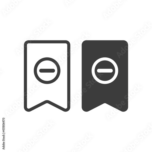 Free Download Set of two bookmark icons on white background - GFXLoad