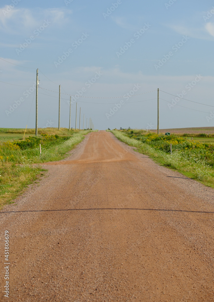 One of the many red dirt roads in and around Cavendish on Prince Edward Island