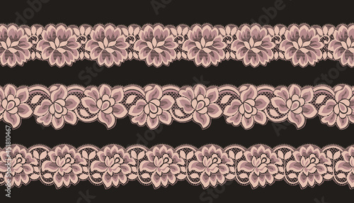 Trim Lace Ribbon for Decorating .Jacquard Mesh Lace Fabric.