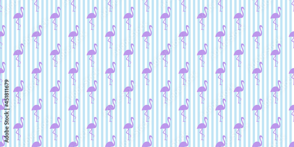Seamless striped background. Abstract wallpaper with flamingos. Silhouettes of abstract birds. Print for your design. Abstract line texture Seamless striped background. Abstract wallpaper with flamingos. Silhouettes of abstract birds. Print for your design. Abstract line texture