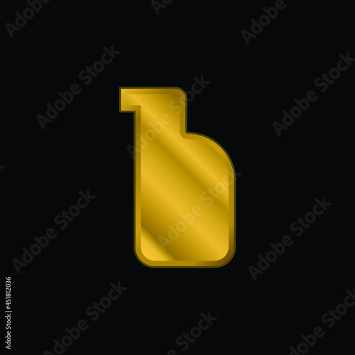 Bleach gold plated metalic icon or logo vector photo