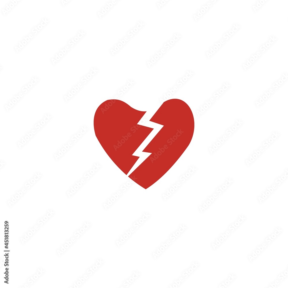 Heart with check icon design Stock vector illustration on white background Heart with check icon design Stock vector illustration on white background