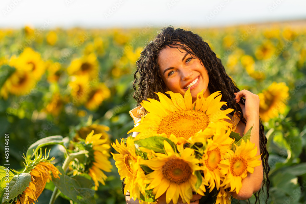 Portrait of a beautiful smiling dark-haired woman Portrait of a beautiful smiling dark-haired woman