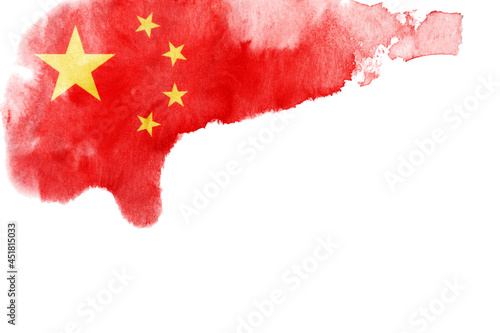 Canvas Print Flag of China background texture