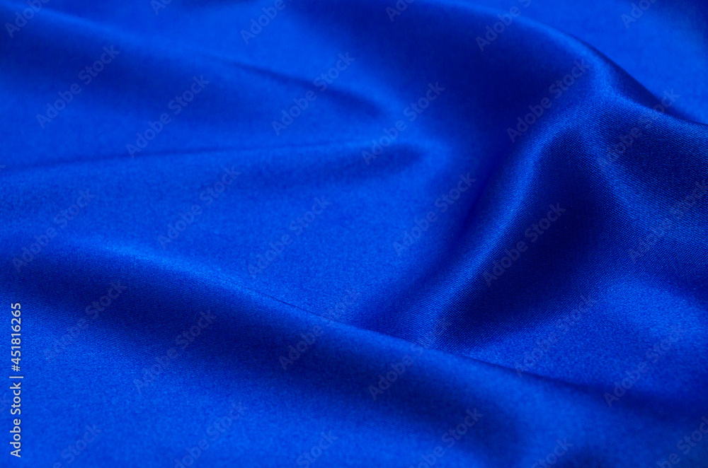 Obraz premium fabric blue satin texture for background