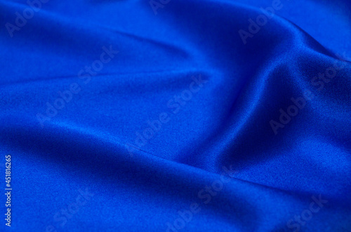fabric blue satin texture for background