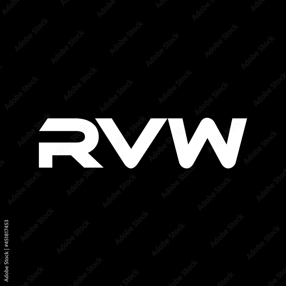 RVW letter logo design with black background in illustrator, vector logo modern alphabet font overlap style. calligraphy designs for logo, Poster, Invitation, etc. RVW letter logo design with black background in illustrator, vector logo modern alphabet font overlap style. calligraphy designs for logo, Poster, Invitation, etc.
