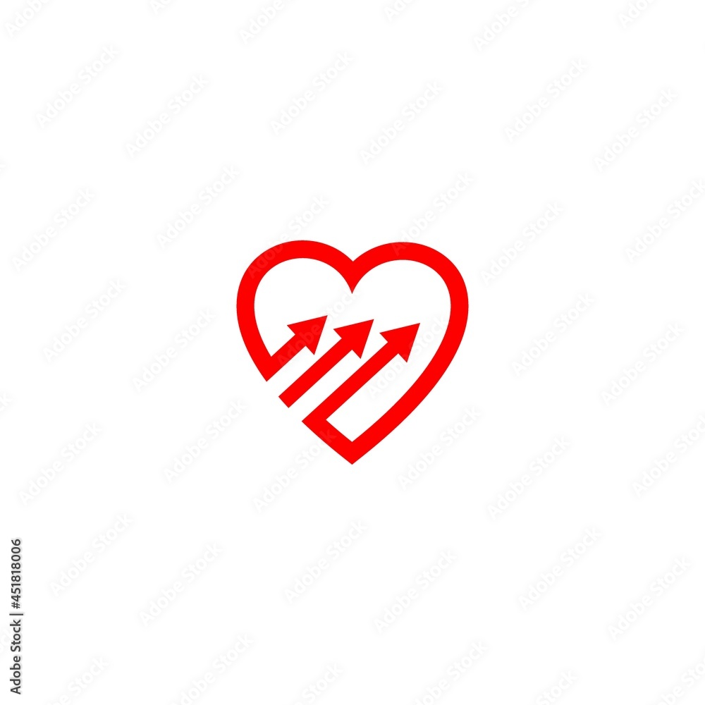 Heart with check icon design Stock vector illustration on white background Heart with check icon design Stock vector illustration on white background