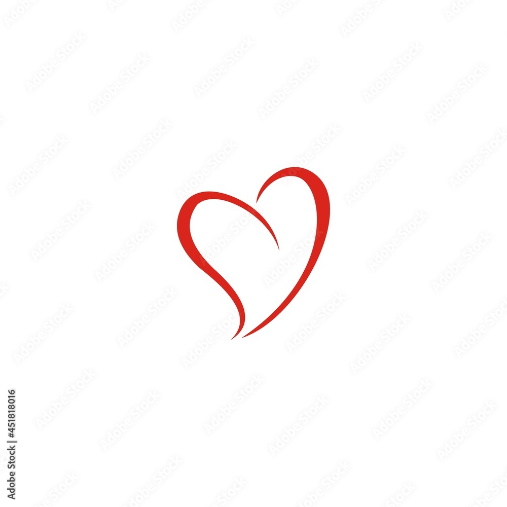 Heart with check icon design Stock vector illustration on white background Heart with check icon design Stock vector illustration on white background