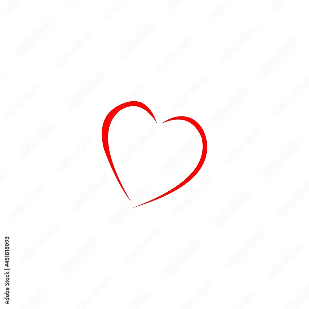 Heart with check icon design Stock vector illustration on white background Heart with check icon design Stock vector illustration on white background