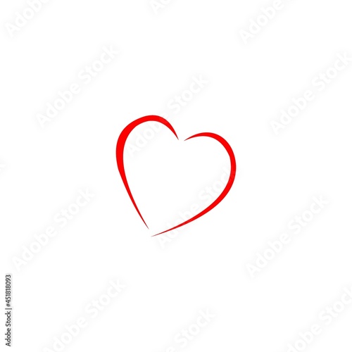 Heart with check icon design Stock vector illustration on white background