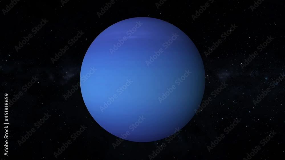 Neptune rotating on outer space 4K Planet of Neptune. Neptune loop Neptune rotating on outer space 4K Planet of Neptune. Neptune loop