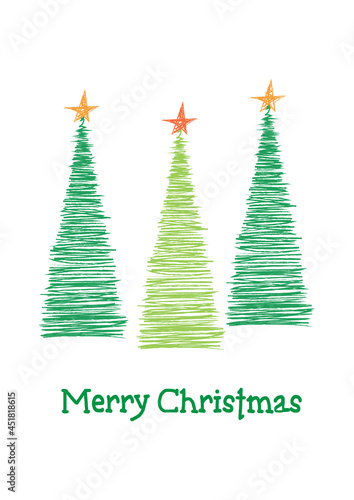 Obraz na płótnie Merry Christmas for Happy Holidays greeting card with tree. w salonie