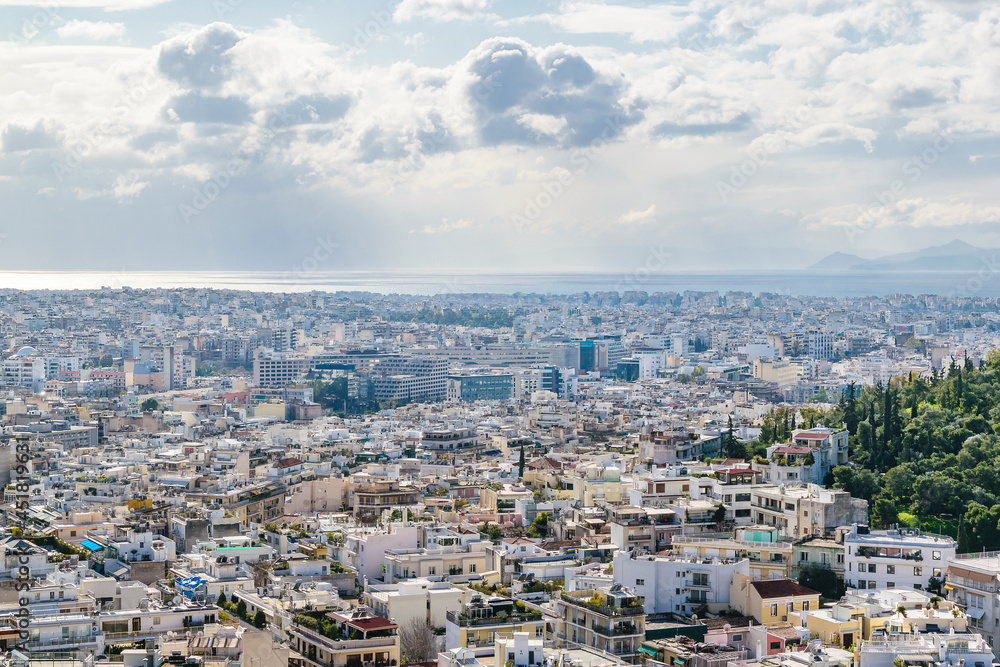 Athens Aerial Landscape, Greeece