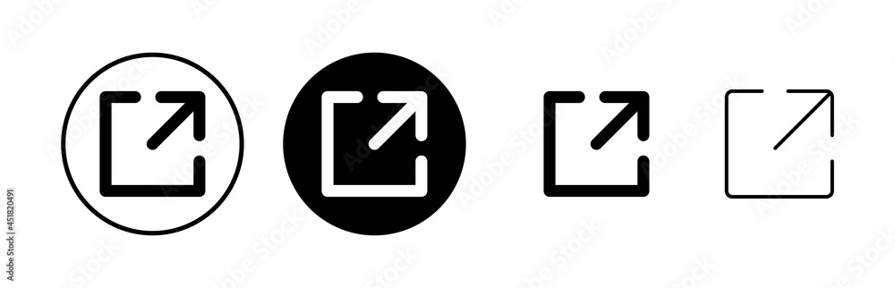 External link symbol vector icons set. Link icon. Link vector icon. Hyperlink chain symbol External link symbol vector icons set. Link icon. Link vector icon. Hyperlink chain symbol