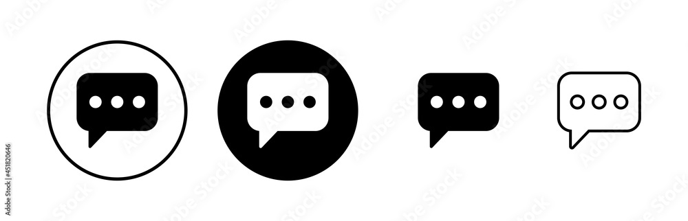Chat icons set. Chat vector icon. Speech bubble Chat icons set. Chat vector icon. Speech bubble