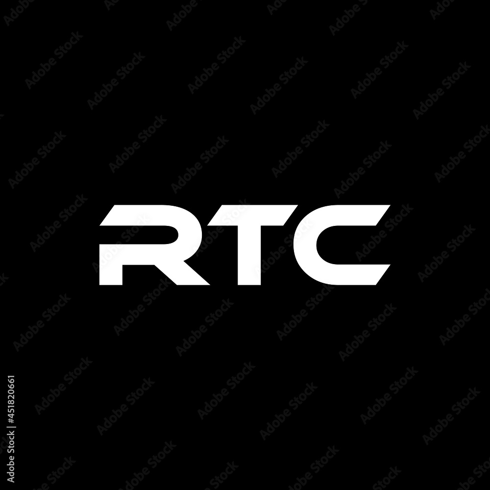 RTC letter logo design with black background in illustrator, vector logo modern alphabet font overlap style. calligraphy designs for logo, Poster, Invitation, etc. RTC letter logo design with black background in illustrator, vector logo modern alphabet font overlap style. calligraphy designs for logo, Poster, Invitation, etc.