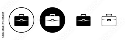 Briefcase icons set. Briefcase vector icon