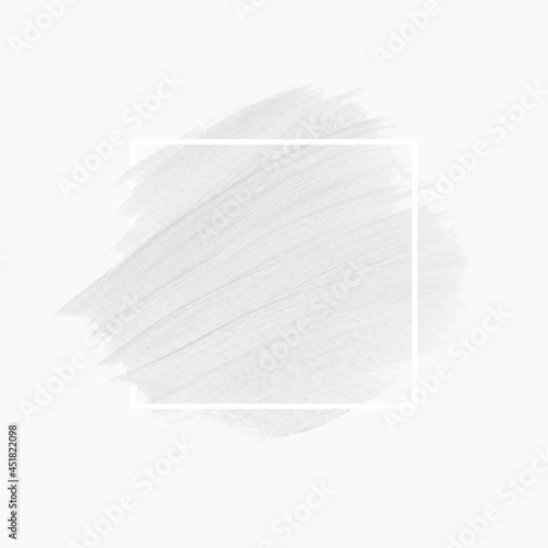 Art brush painted acrylic abstract background design illustration vector over square frame. Perfect watercolor design for headline  logo and sale banner. 