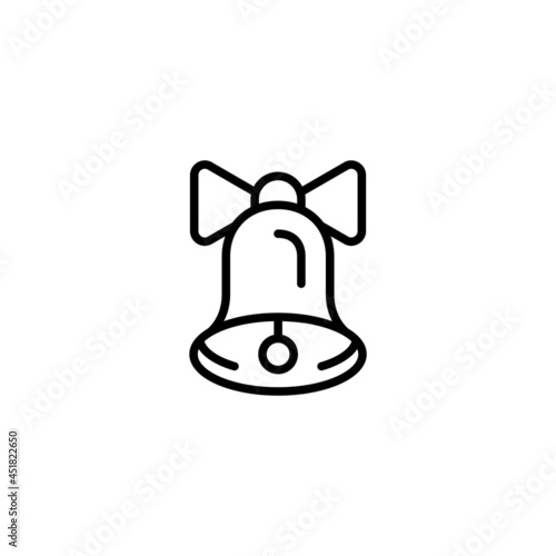 Bell icon. isolated on white background. Flat design
