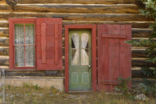 Tin Cup Cabin Door