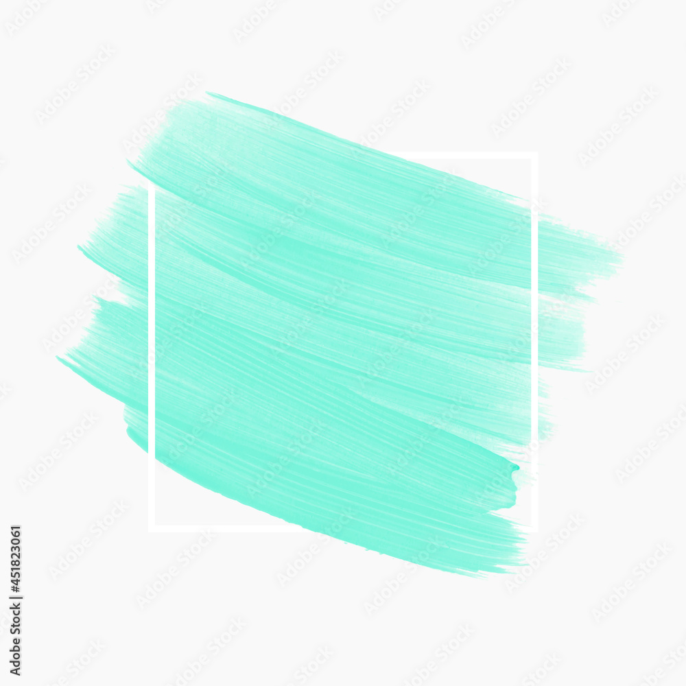 Mint brush paint background vector. Perfect design for headline, logo and sale banner. Mint brush paint background vector. Perfect design for headline, logo and sale banner.