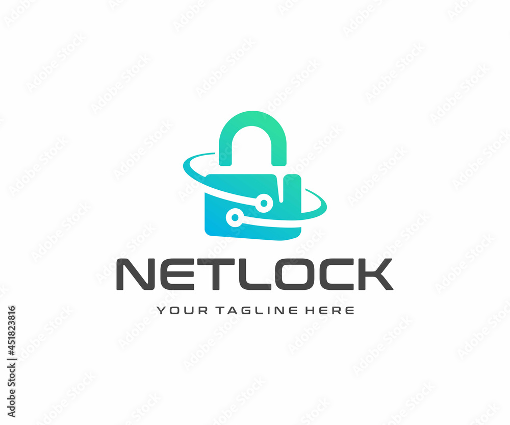 Cybersecurity and information technology logo design. Data protection and privacy information management system vector design. Internet technology and padlock with circuit logotype Cybersecurity and information technology logo design. Data protection and privacy information management system vector design. Internet technology and padlock with circuit logotype