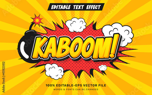 Kaboom comic text effect
