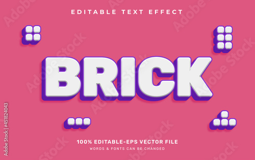 Brick text effect